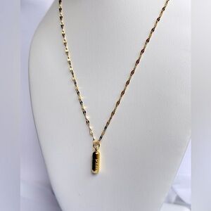 Gold Chill Pill Necklace